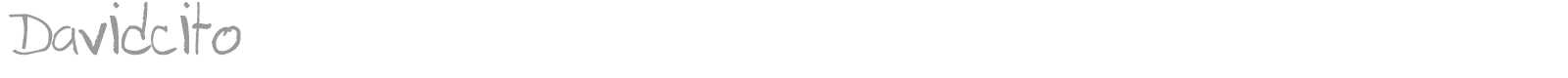 Davidcito font preview